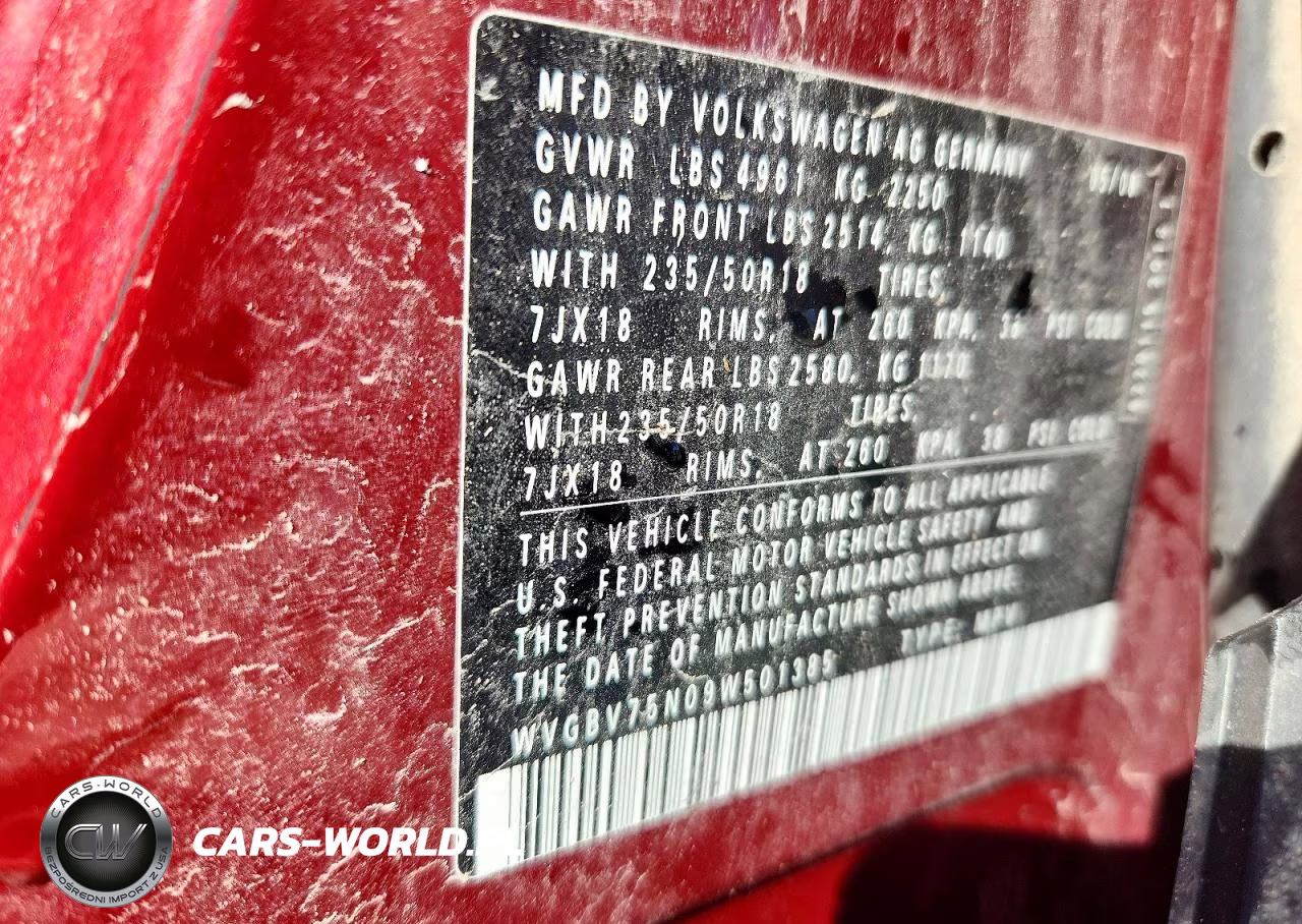 2009 Volkswagen Tiguan Se VIN:WVGBV75N09W501385 - 12
