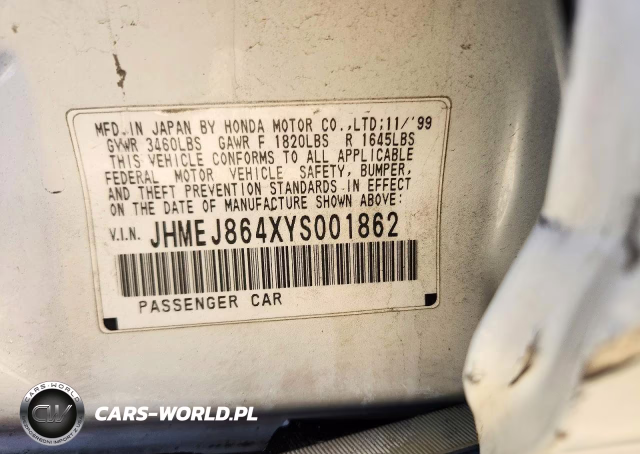 2000 Honda Civic Ex VIN:JHMEJ864XYS001862 - 12