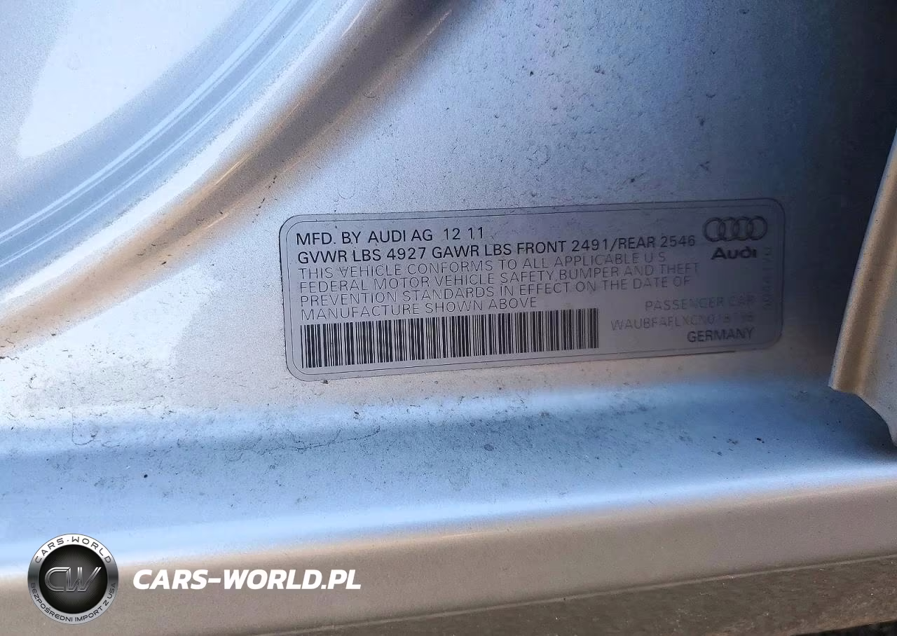 2012 Audi A4 Premium VIN:WAUBFAFLXCN018198 - 12