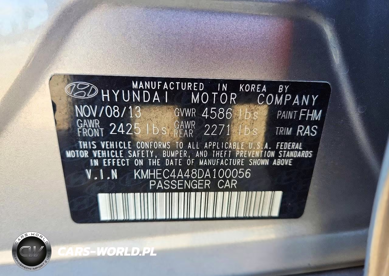 2013 Hyundai Sonata Hybrid VIN:KMHEC4A48DA100056 - 12