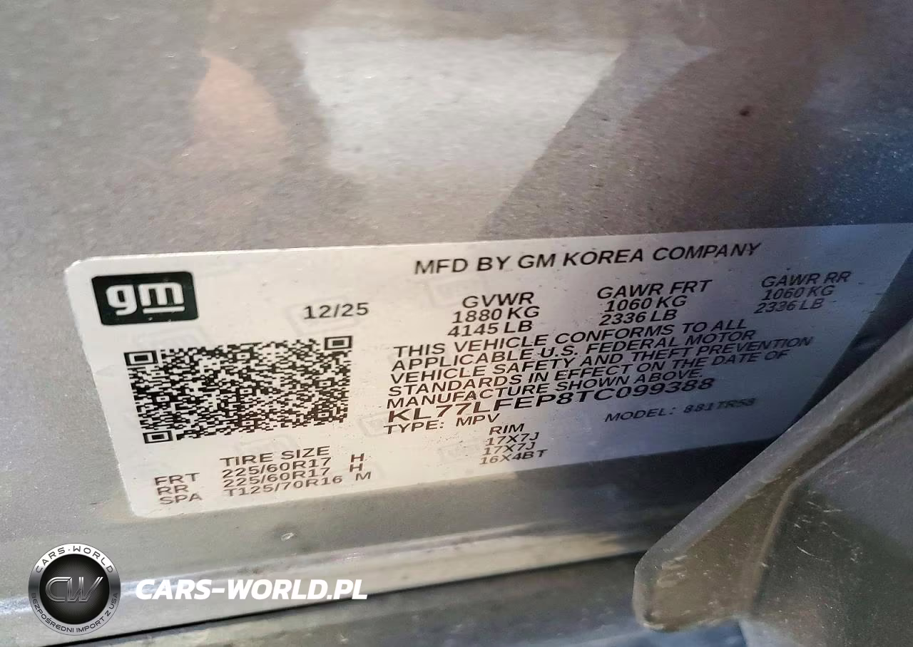 2026 Chevrolet Trax Ls VIN:KL77LFEP8TC099388 - 14