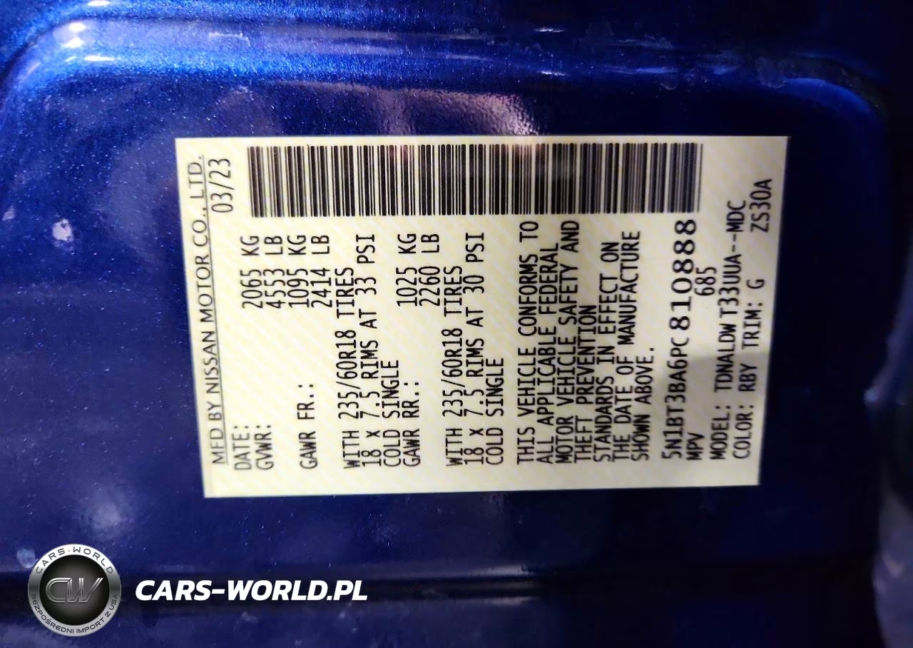 2023 Nissan Rogue Sv VIN:5N1BT3BA6PC810888 - 13