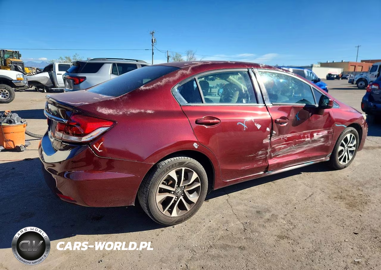 2013 Honda Civic Exl VIN:2HGFB2F9XDH507593 - 3