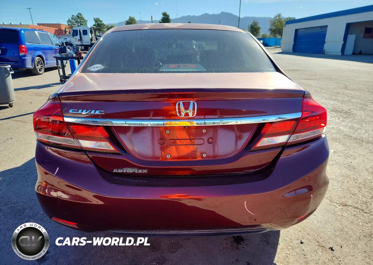2013 Honda Civic Exl VIN:2HGFB2F9XDH507593 - 6