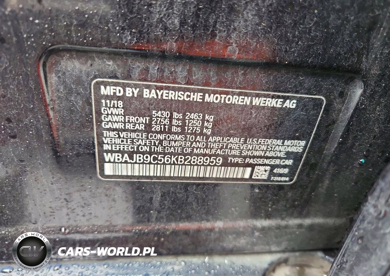 2019 BMW M550Xi VIN:WBAJB9C56KB288959 - 12