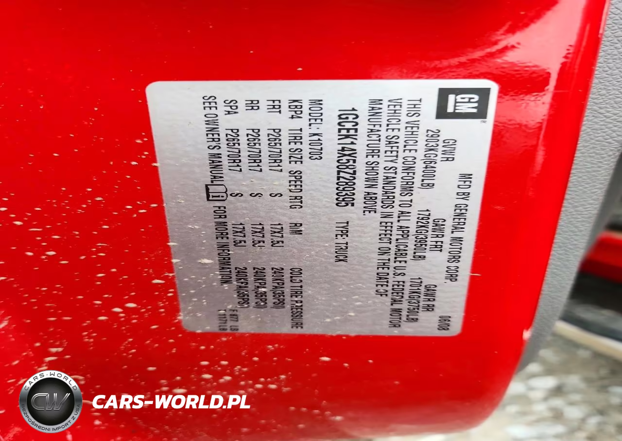 2008 Chevrolet Silverado K1500 VIN:1GCEK14X58Z289395 - 12
