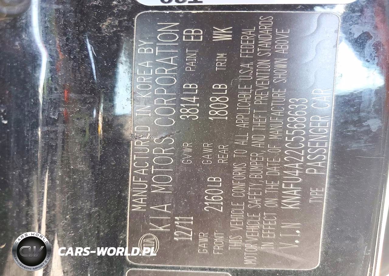 2012 Kia Forte Ex VIN:KNAFU4A22C5568633 - 12