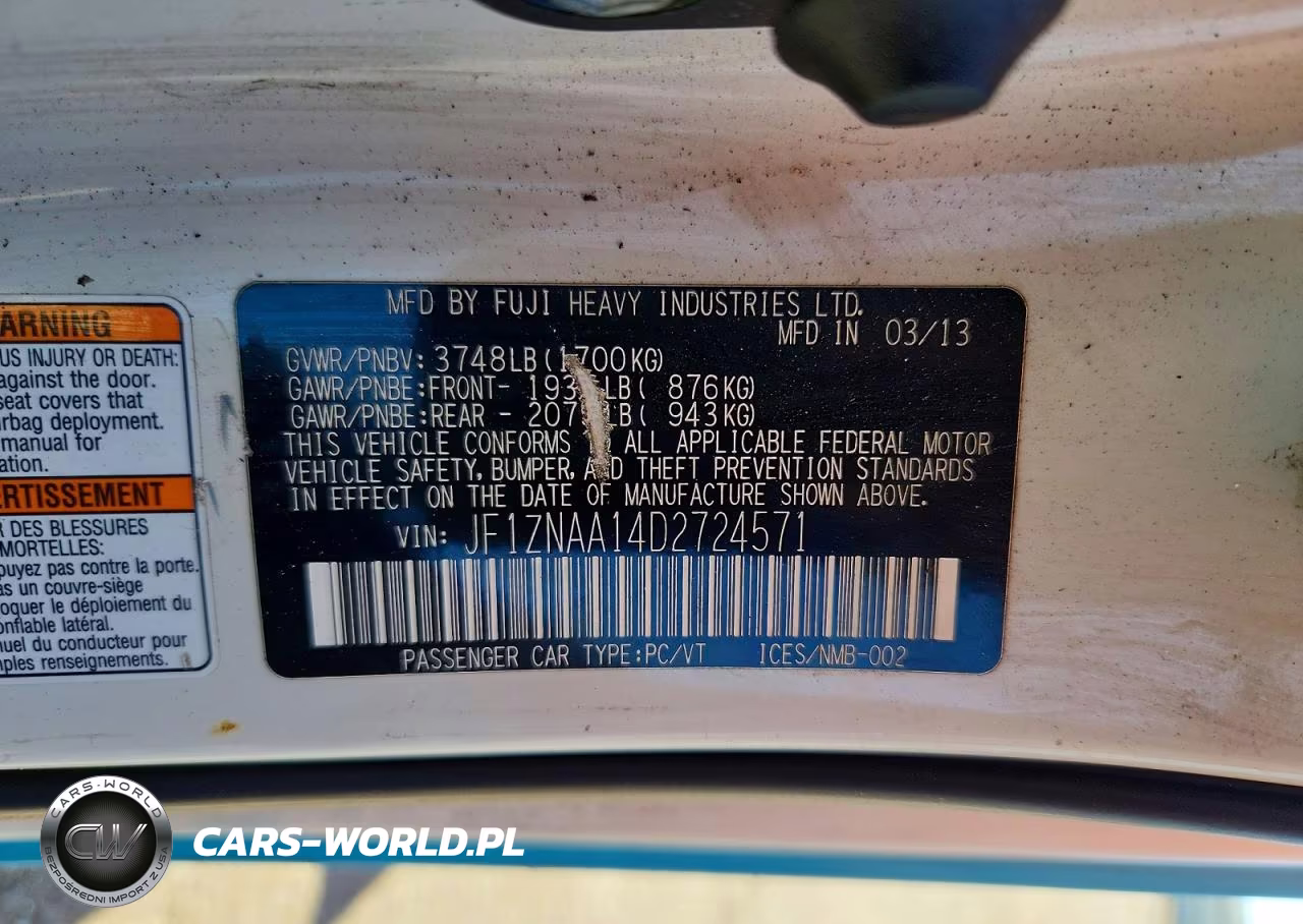 2013 Scion Fr-S Base VIN:JF1ZNAA14D2724571 - 12