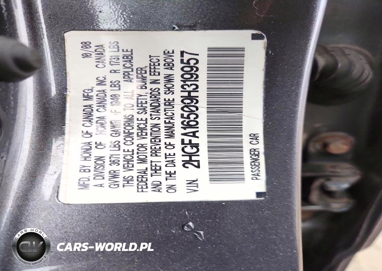 2009 Honda Civic Lx VIN:2HGFA16509H319957 - 12