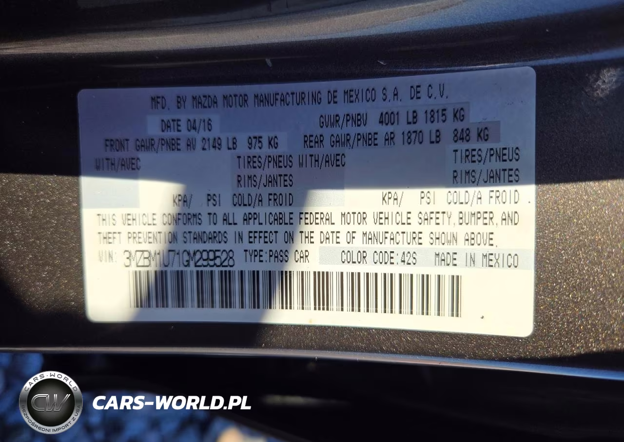 2016 Mazda 3 Sport VIN:3MZBM1U71GM299528 - 12