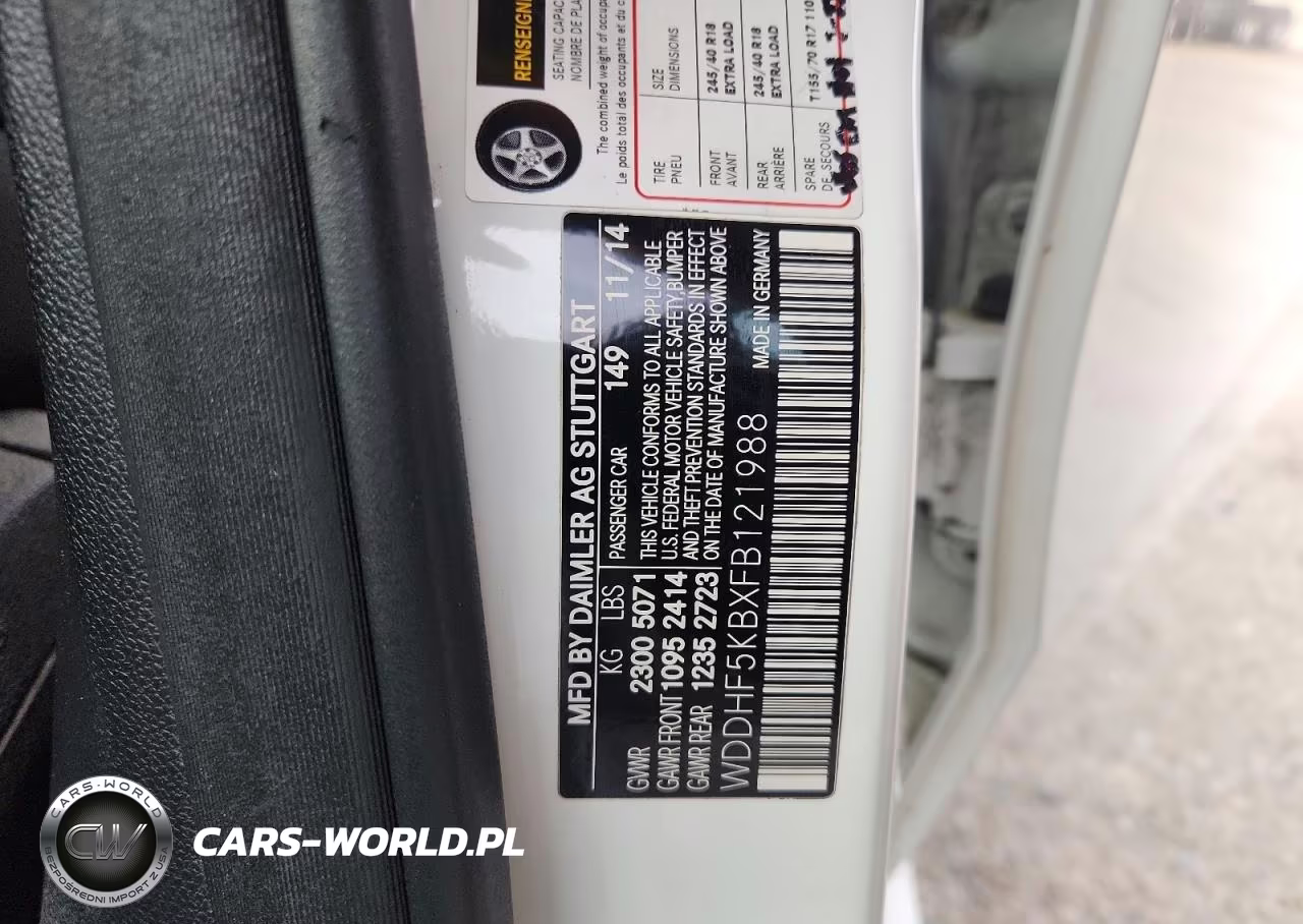 2015 Mercedes-Benz E 350 VIN:WDDHF5KBXFB121988 - 12