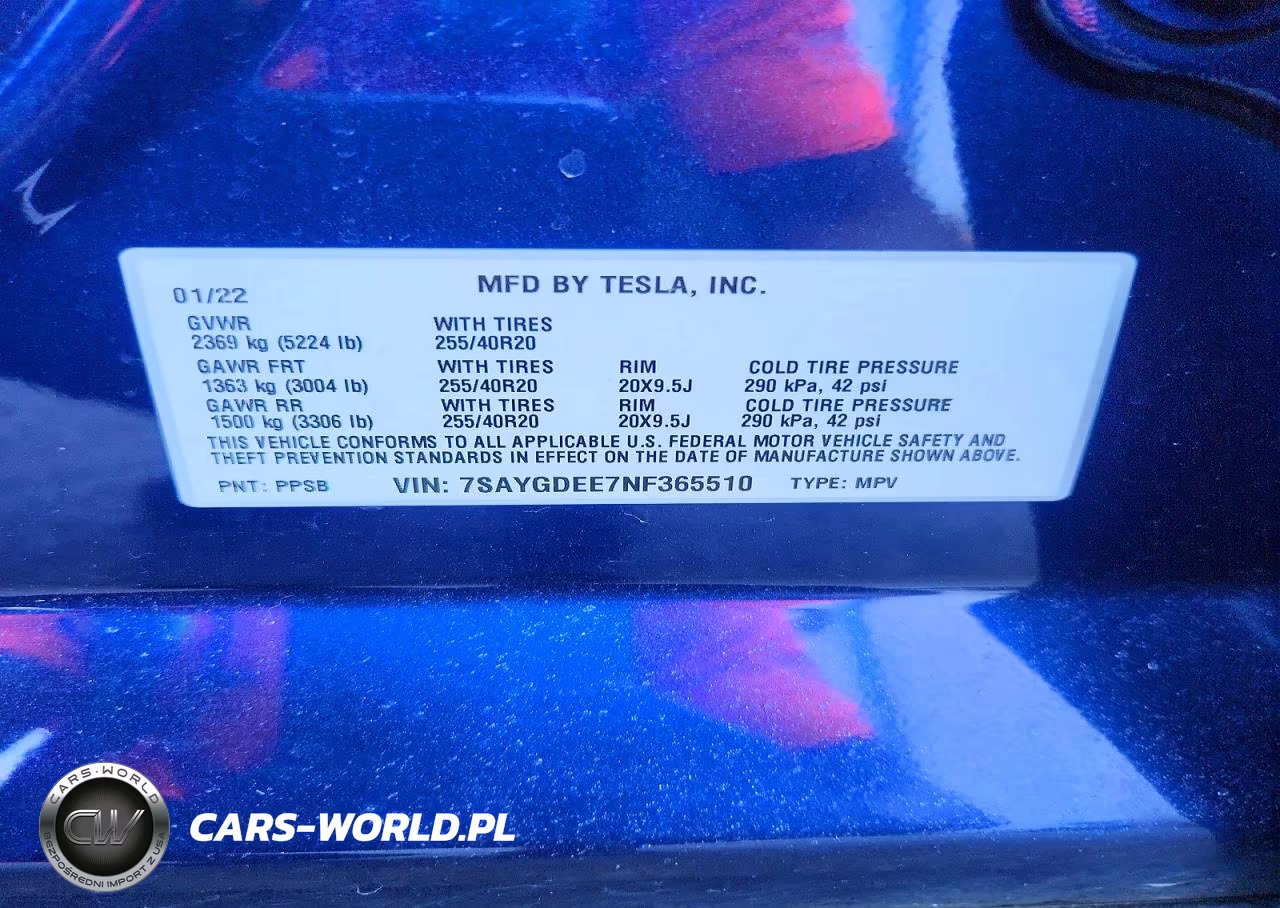 2022 Tesla Model Y VIN:7SAYGDEE7NF365510 - 13