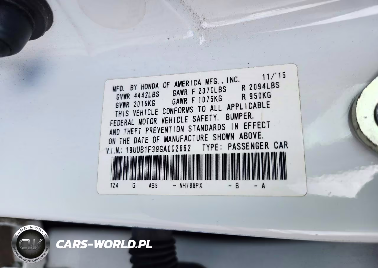 2016 Acura Tlx VIN:19UUB1F39GA002662 - 12