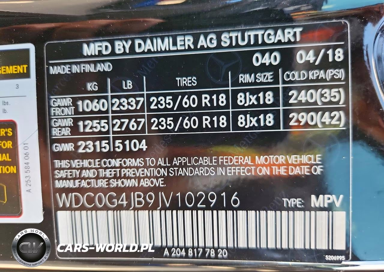 2018 Mercedes-Benz Glc 300 VIN:WDC0G4JB9JV102916 - 13