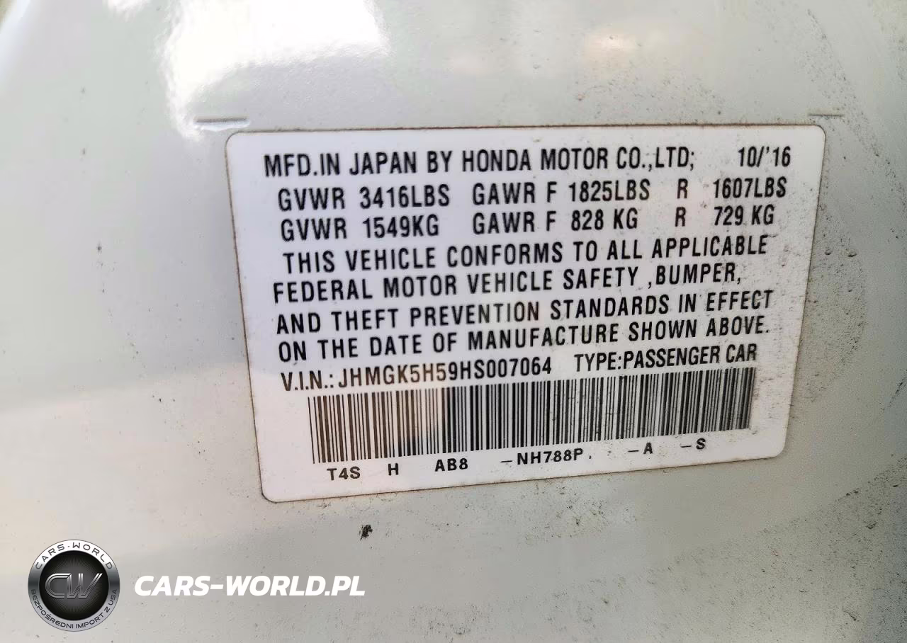2017 Honda Fit Lx VIN:JHMGK5H59HS007064 - 12