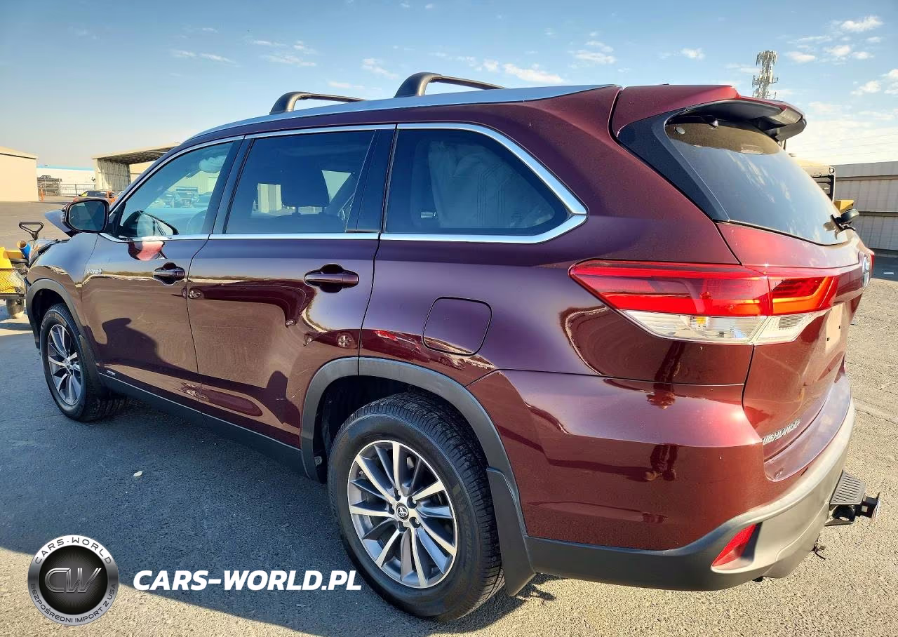 2019 Toyota Highlander Hybrid Xle VIN:5TDJGRFH9KS072235 - 2