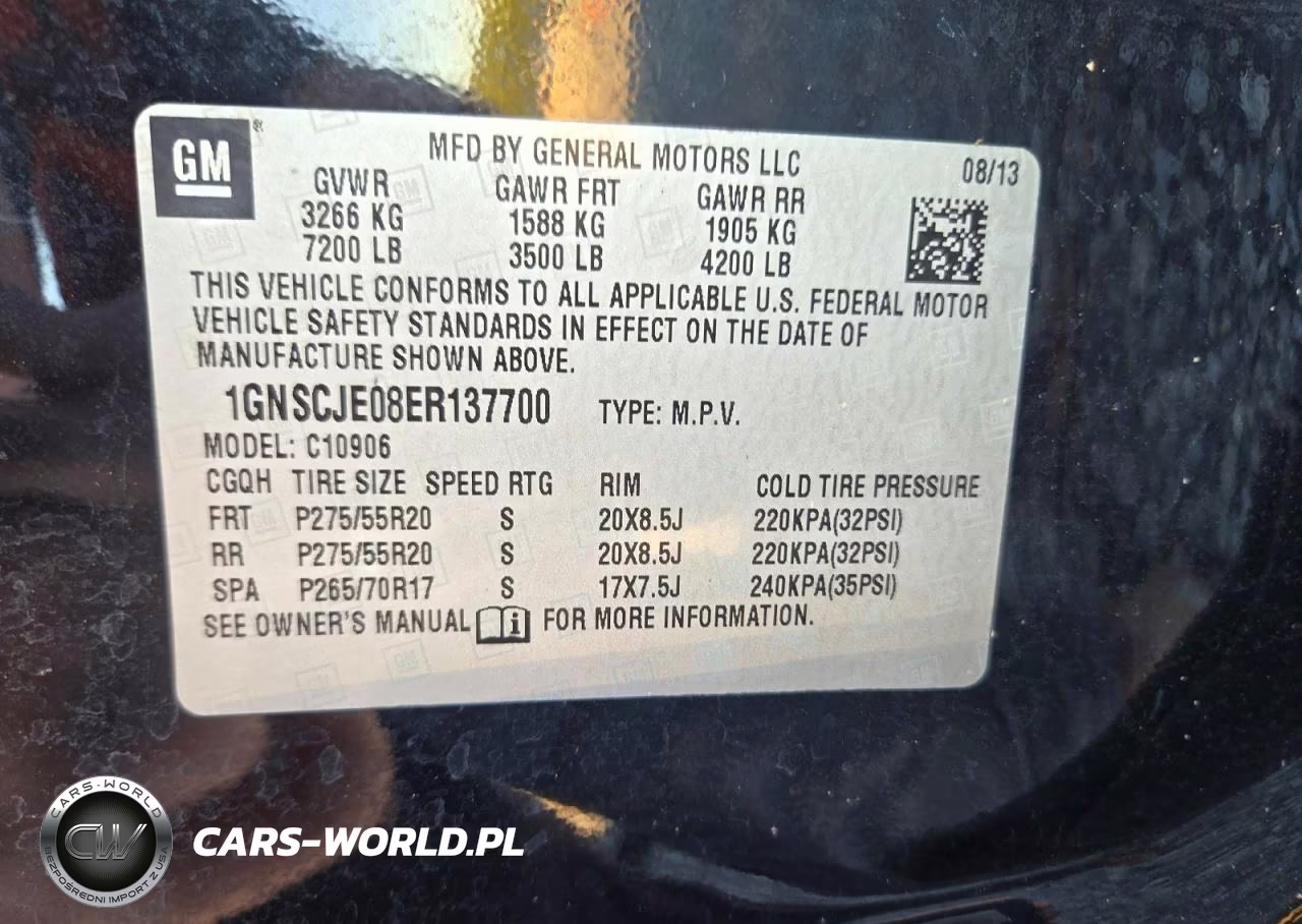 2014 Chevrolet Suburban C1500 Lt VIN:1GNSCJE08ER137700 - 13