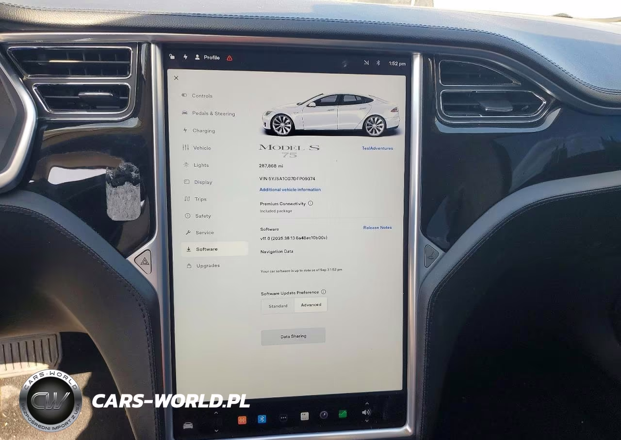 2013 Tesla Model S VIN:5YJSA1CG7DFP09374 - 9