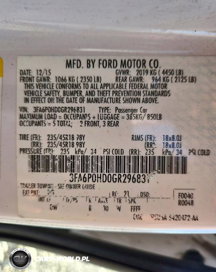 2016 Ford Fusion Se VIN:3FA6P0HD0GR296831 - 12
