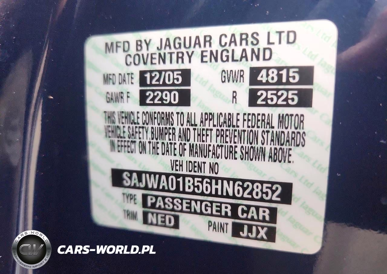 2006 Jaguar S-Type 4.2 VIN:SAJWA01B56HN62852 - 12