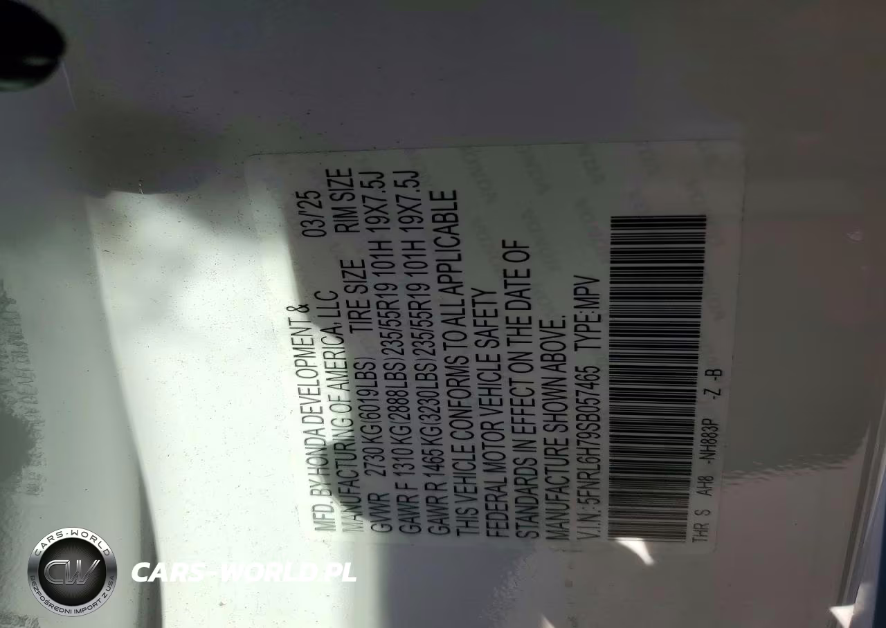 2025 Honda Odyssey Sport-L VIN:5FNRL6H79SB057465 - 13