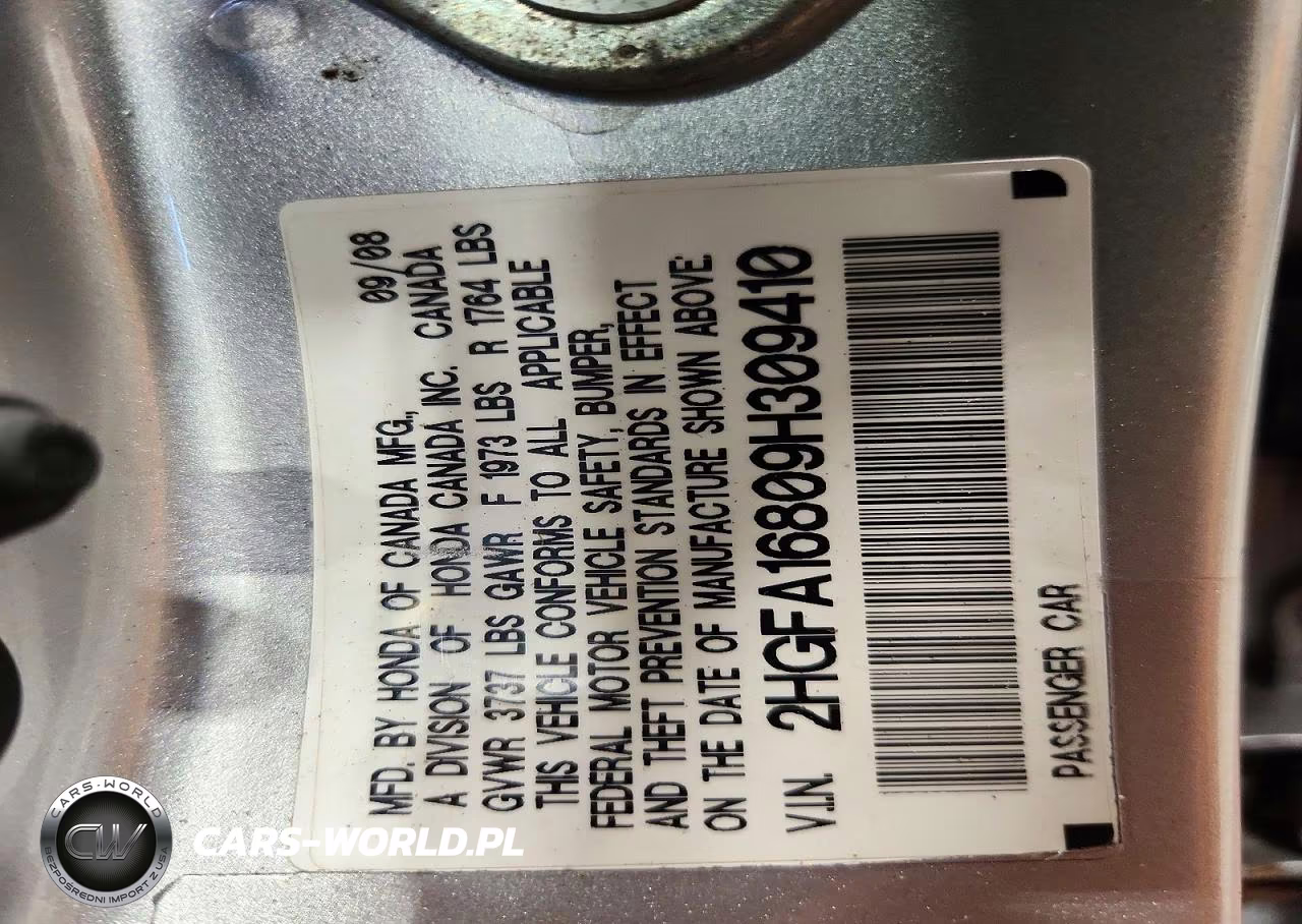 2009 Honda Civic Ex VIN:2HGFA16809H309410 - 13