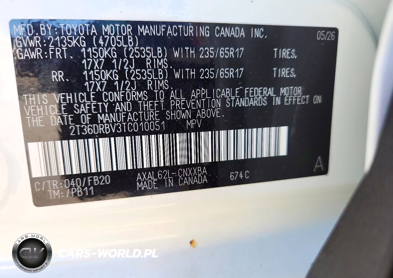 2026 Toyota Rav4 Le VIN:2T36DRBV3TC010051 - 14