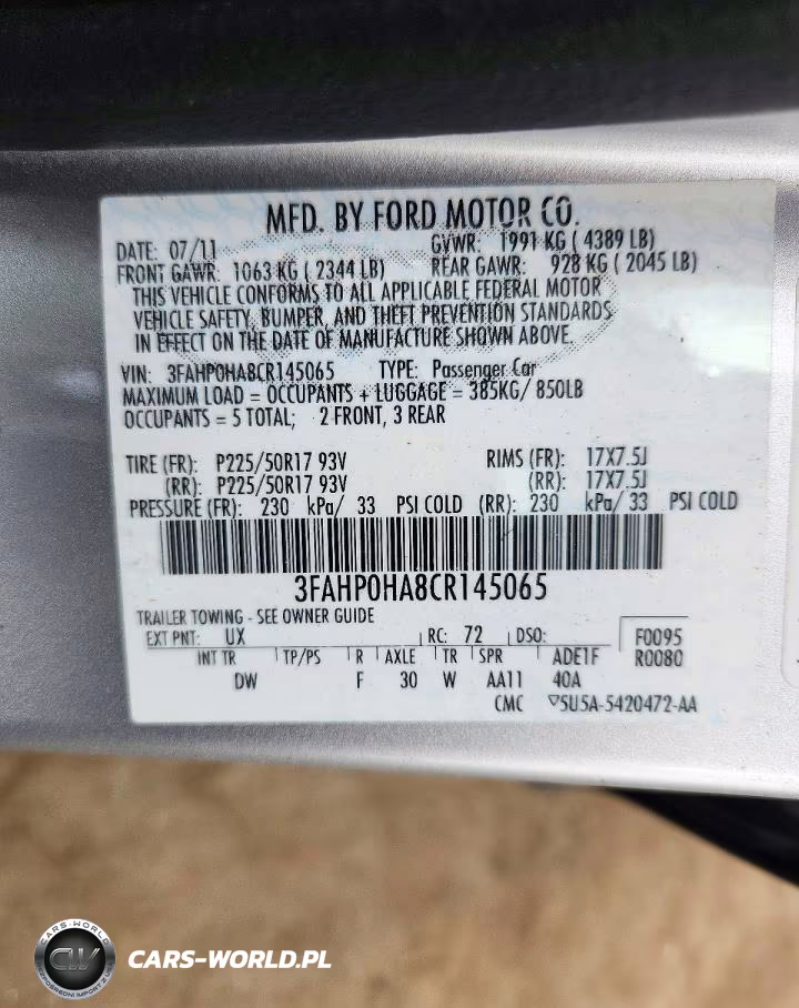 2012 Ford Fusion Se VIN:3FAHP0HA8CR145065 - 13