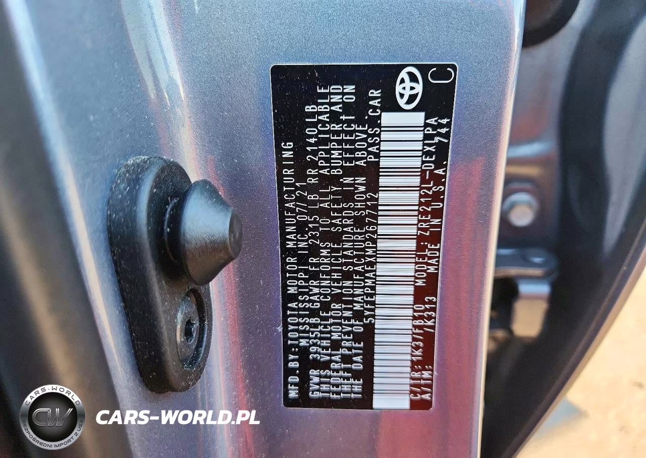 2021 Toyota Corolla Le VIN:5YFEPMAEXMP267712 - 13