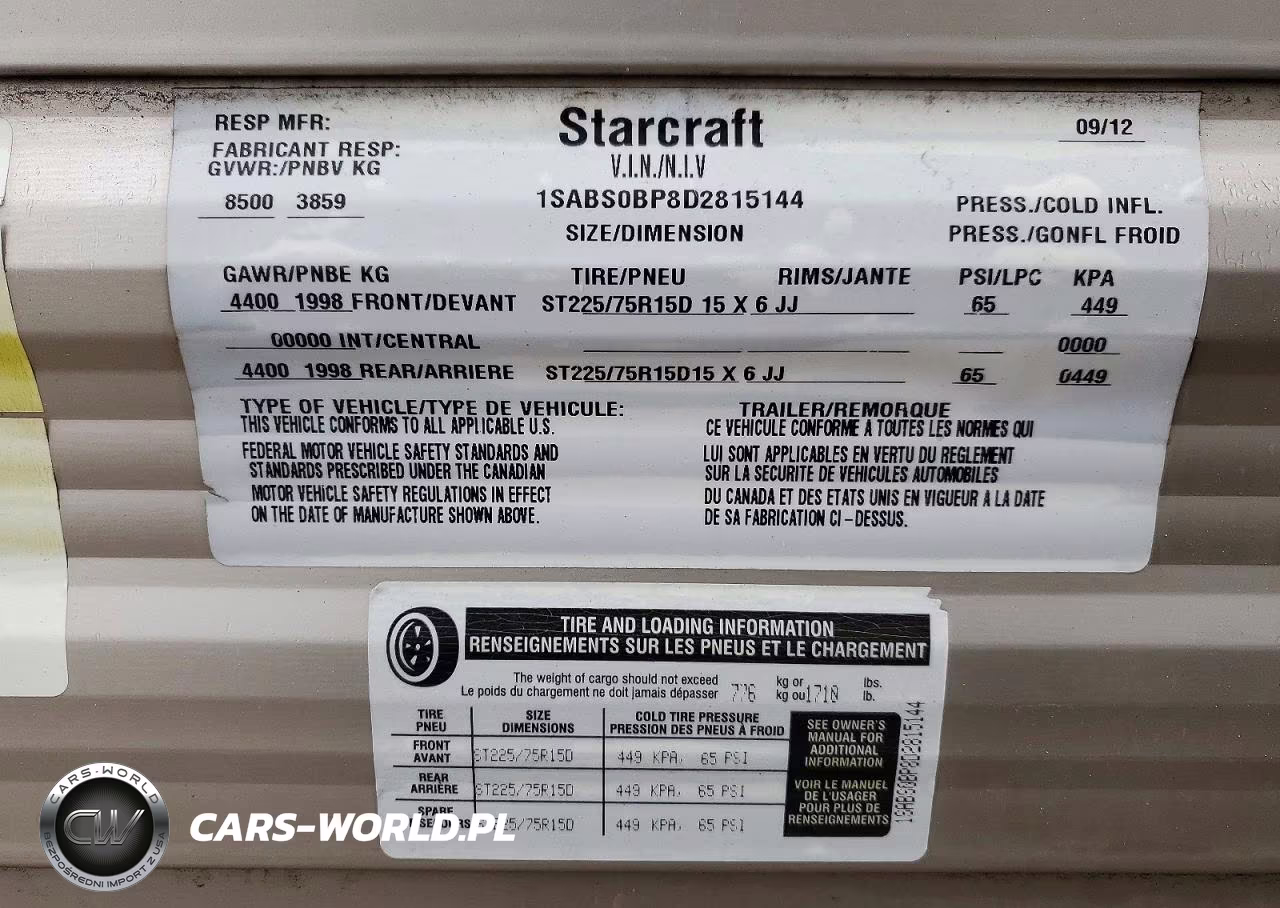 2013 Starcraft Autumn Ridge Camper VIN:1SABS0BP8D2815144 - 10