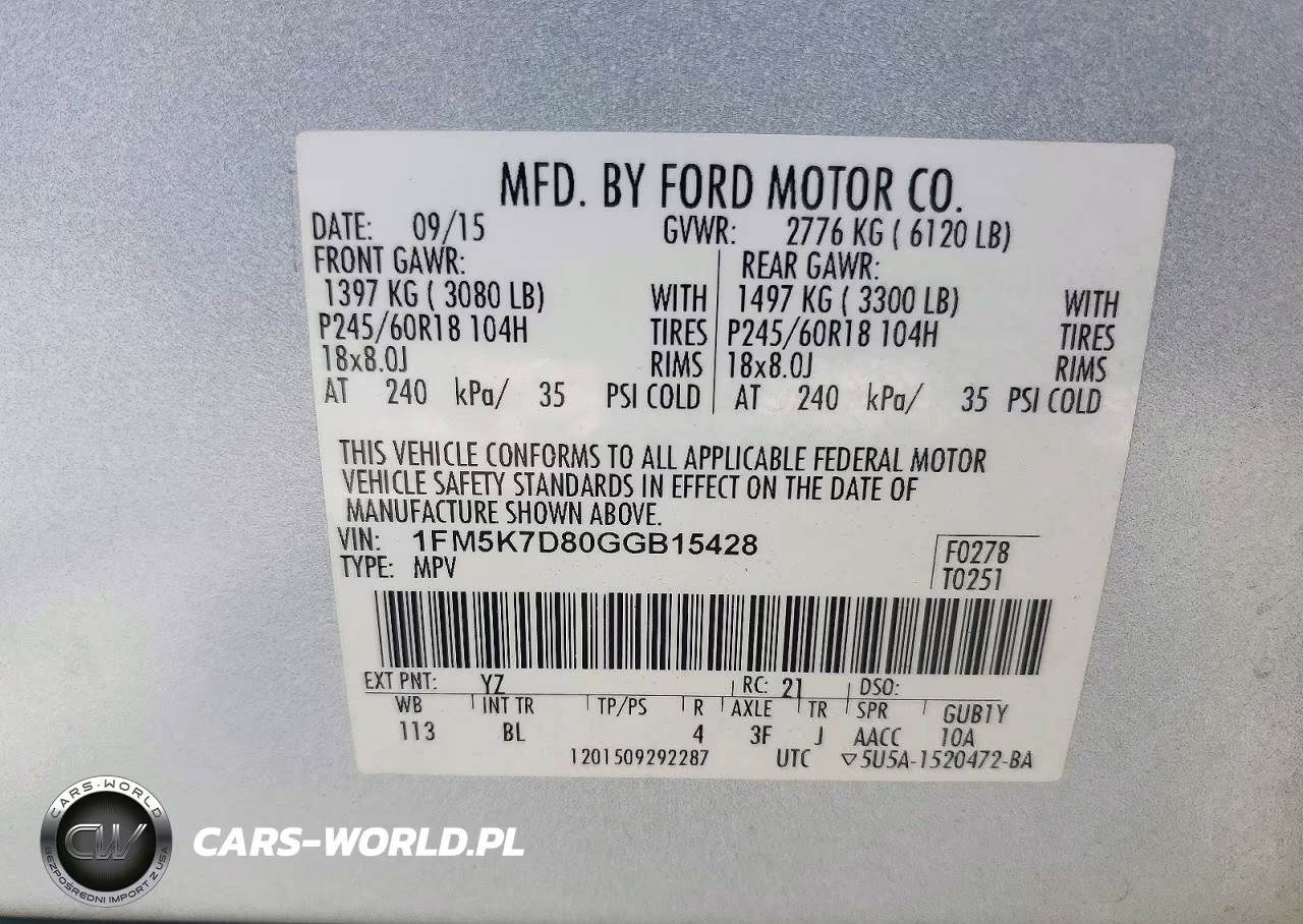 2016 Ford Explorer Xlt VIN:1FM5K7D80GGB15428 - 14