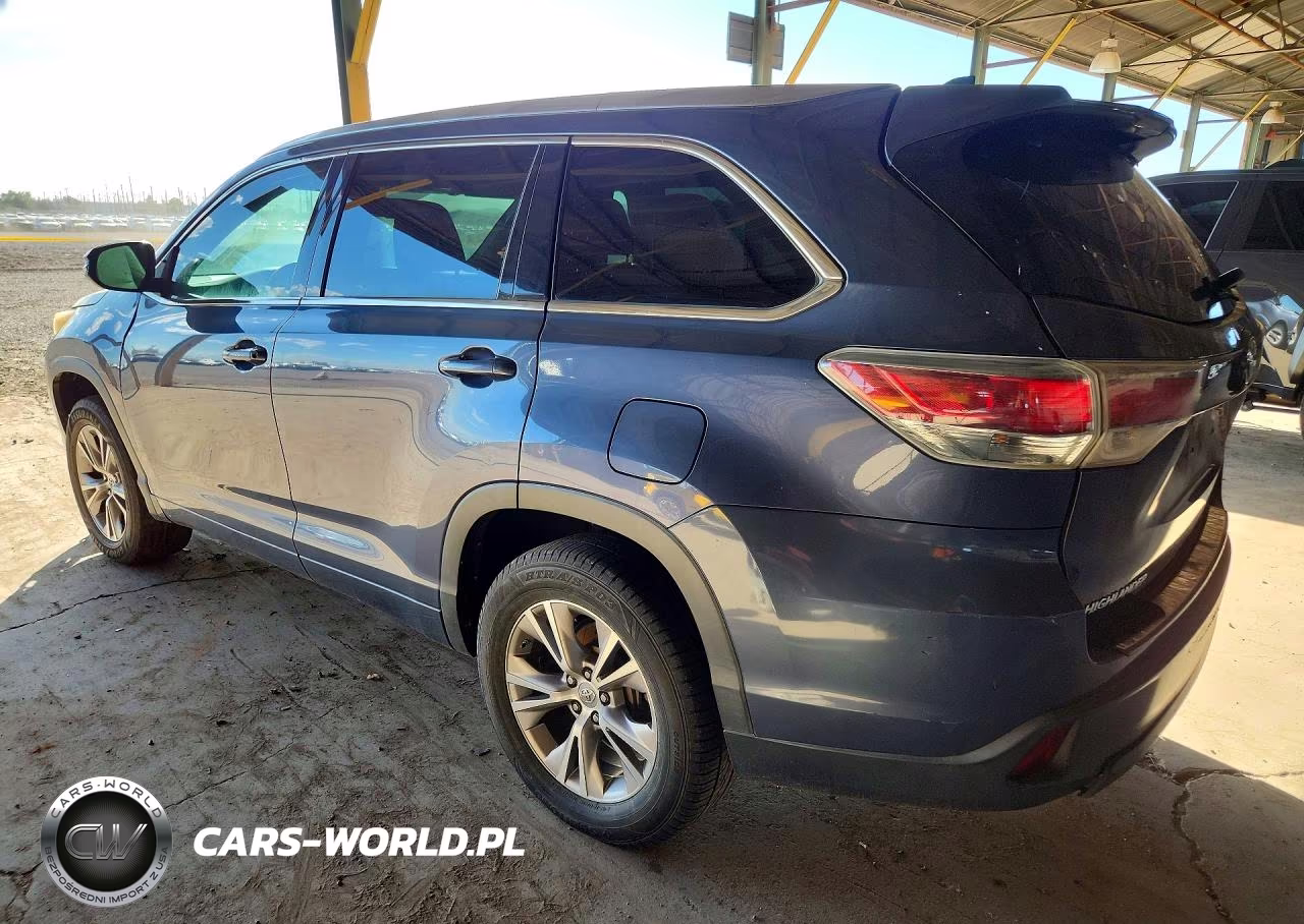 2014 Toyota Highlander Xle VIN:5TDKKRFH9ES036066 - 2
