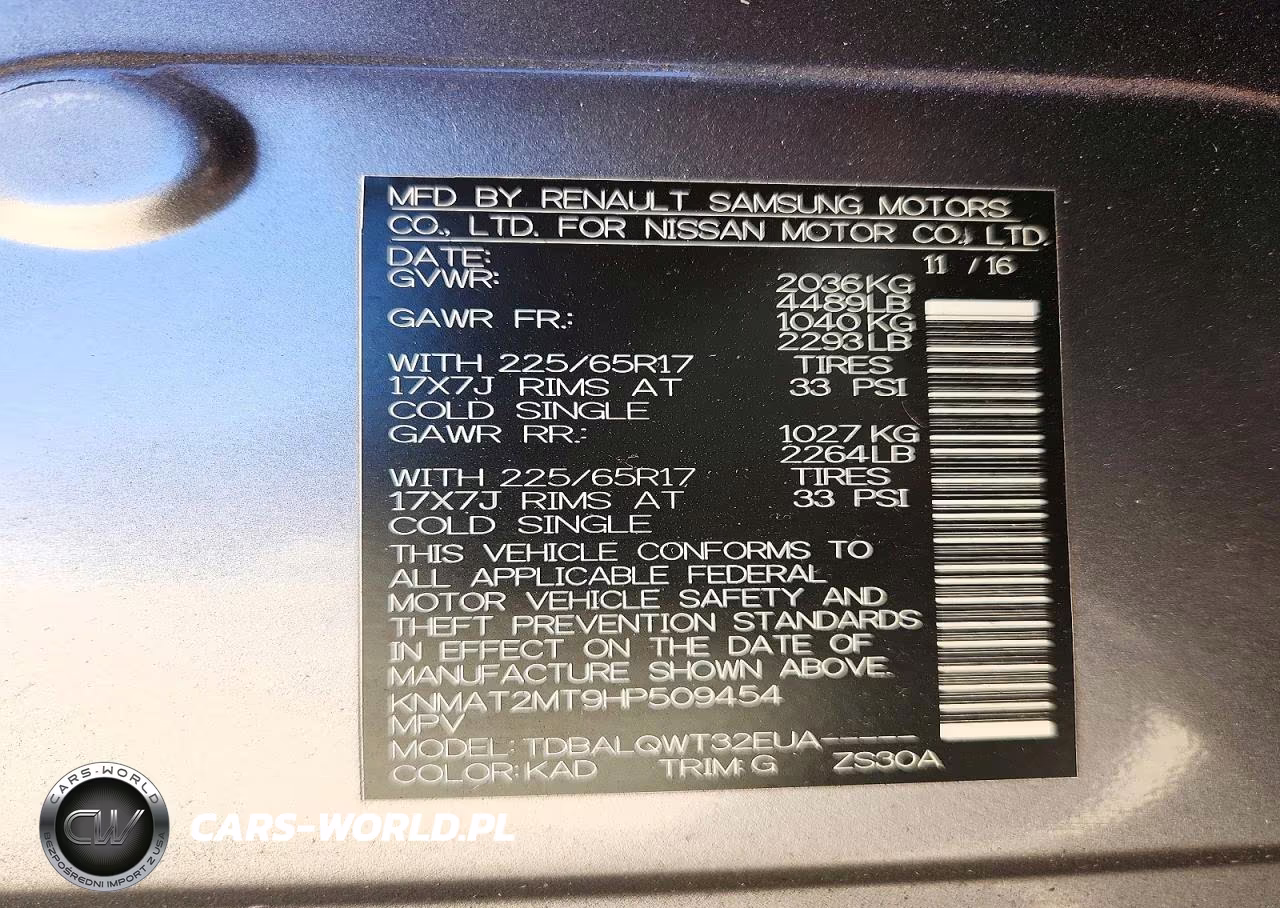 2017 Nissan Rogue Sv VIN:KNMAT2MT9HP509454 - 12