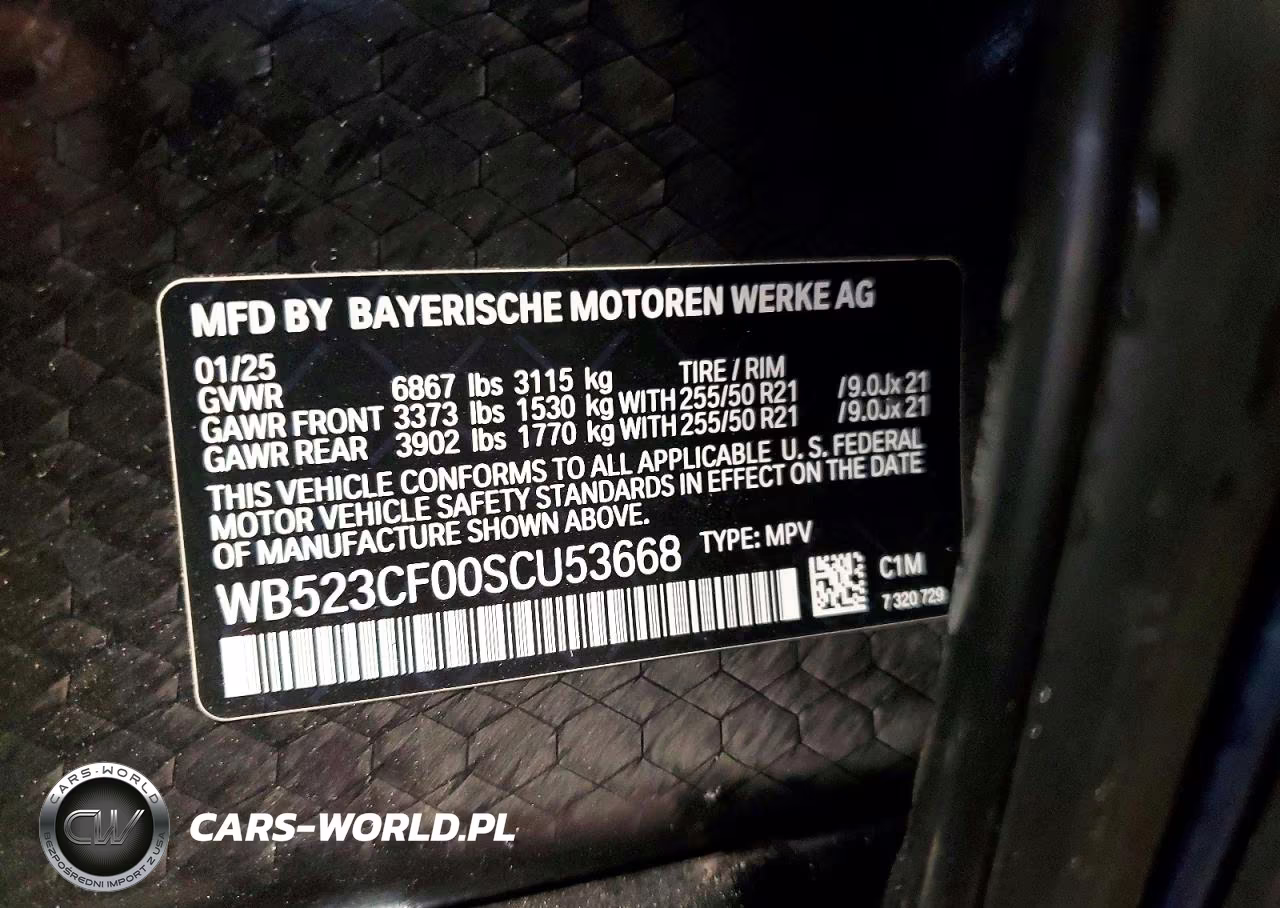 2025 BMW Ix xDrive50 VIN:WB523CF00SCU53668 - 14