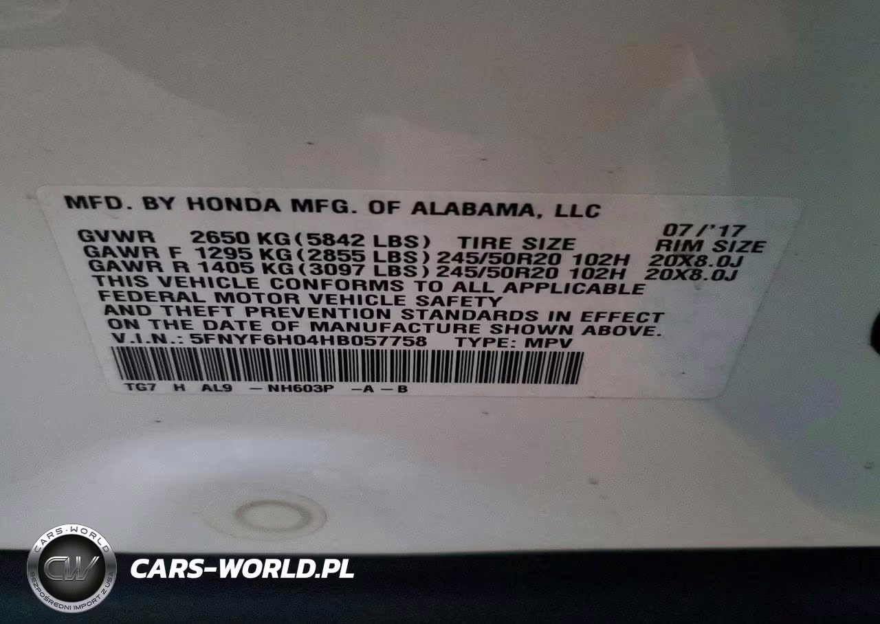 2017 Honda Pilot Elite VIN:5FNYF6H04HB057758 - 14