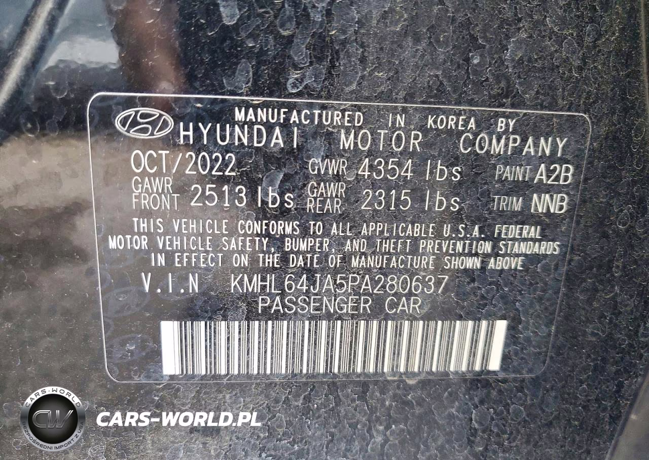 2023 Hyundai Sonata Sel VIN:KMHL64JA5PA280637 - 12