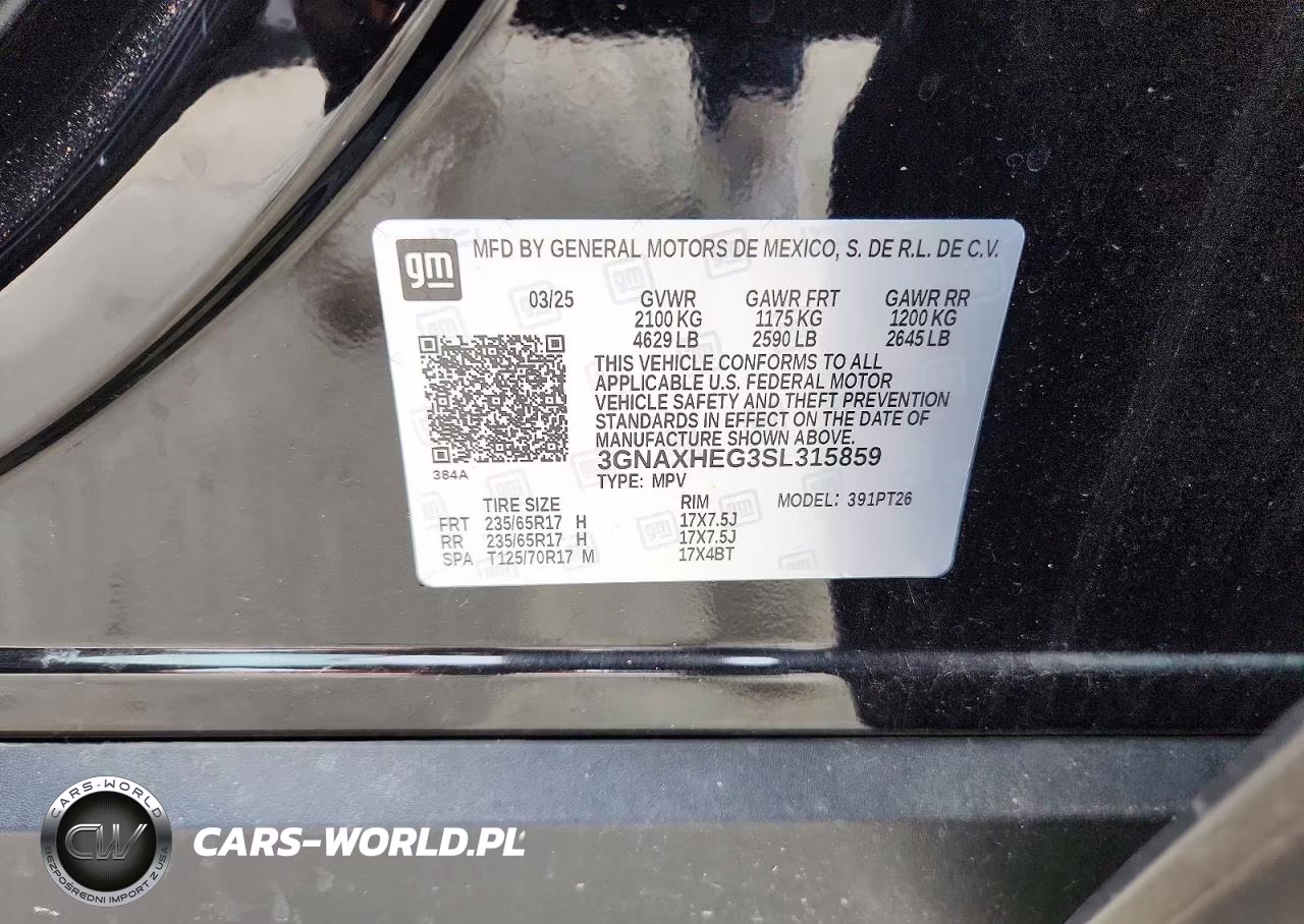 2025 Chevrolet Equinox Lt VIN:3GNAXHEG3SL315859 - 13
