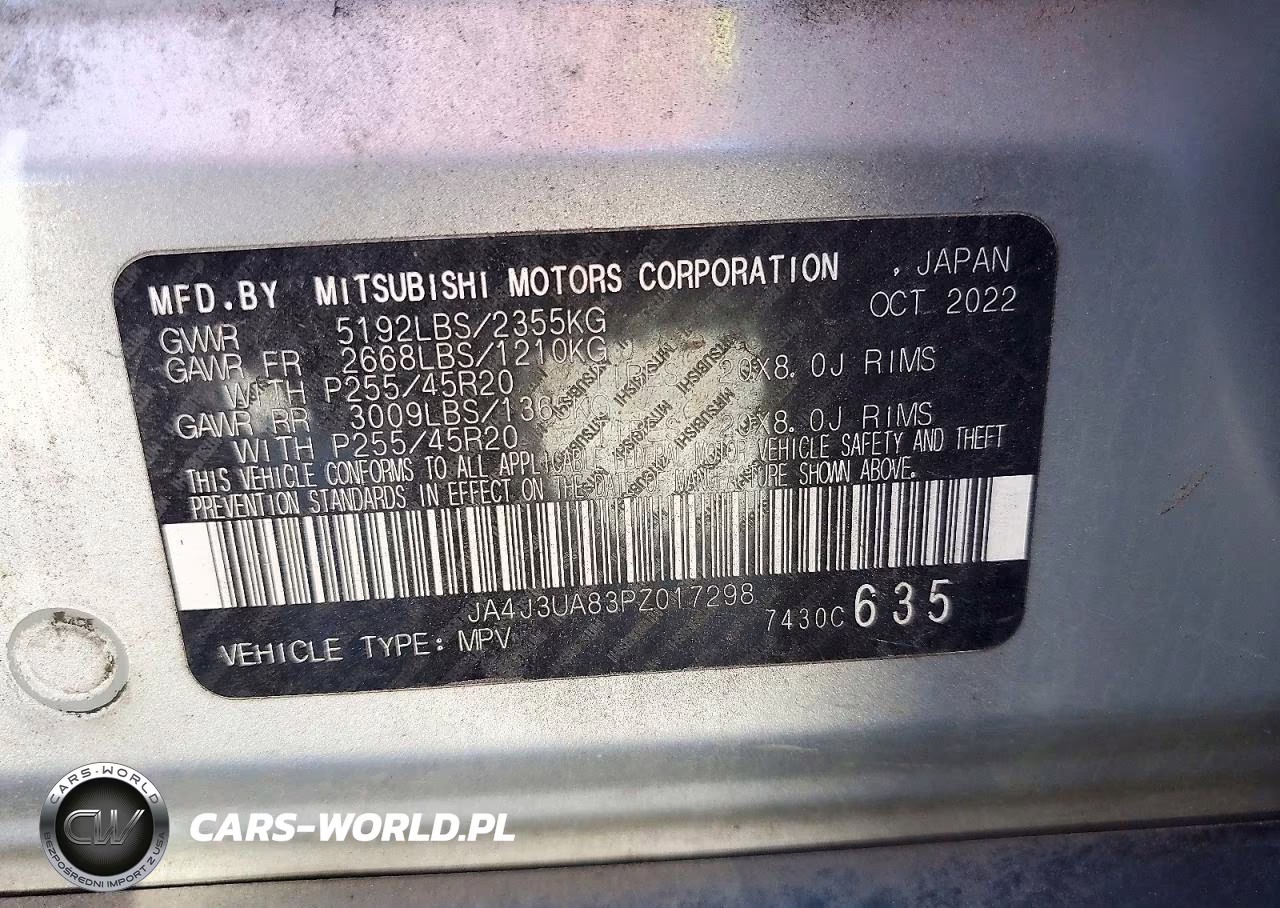 2023 Mitsubishi Outlander Se VIN:JA4J3UA83PZ017298 - 13