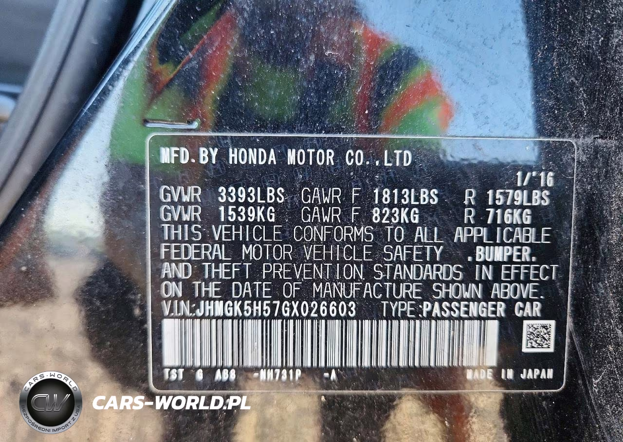 2016 Honda Fit Lx VIN:JHMGK5H57GX026603 - 13