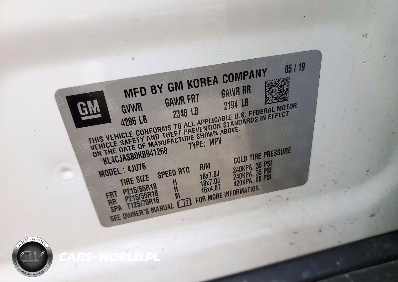 2019 Buick Encore Preferred VIN:KL4CJASB0KB941268 - 13