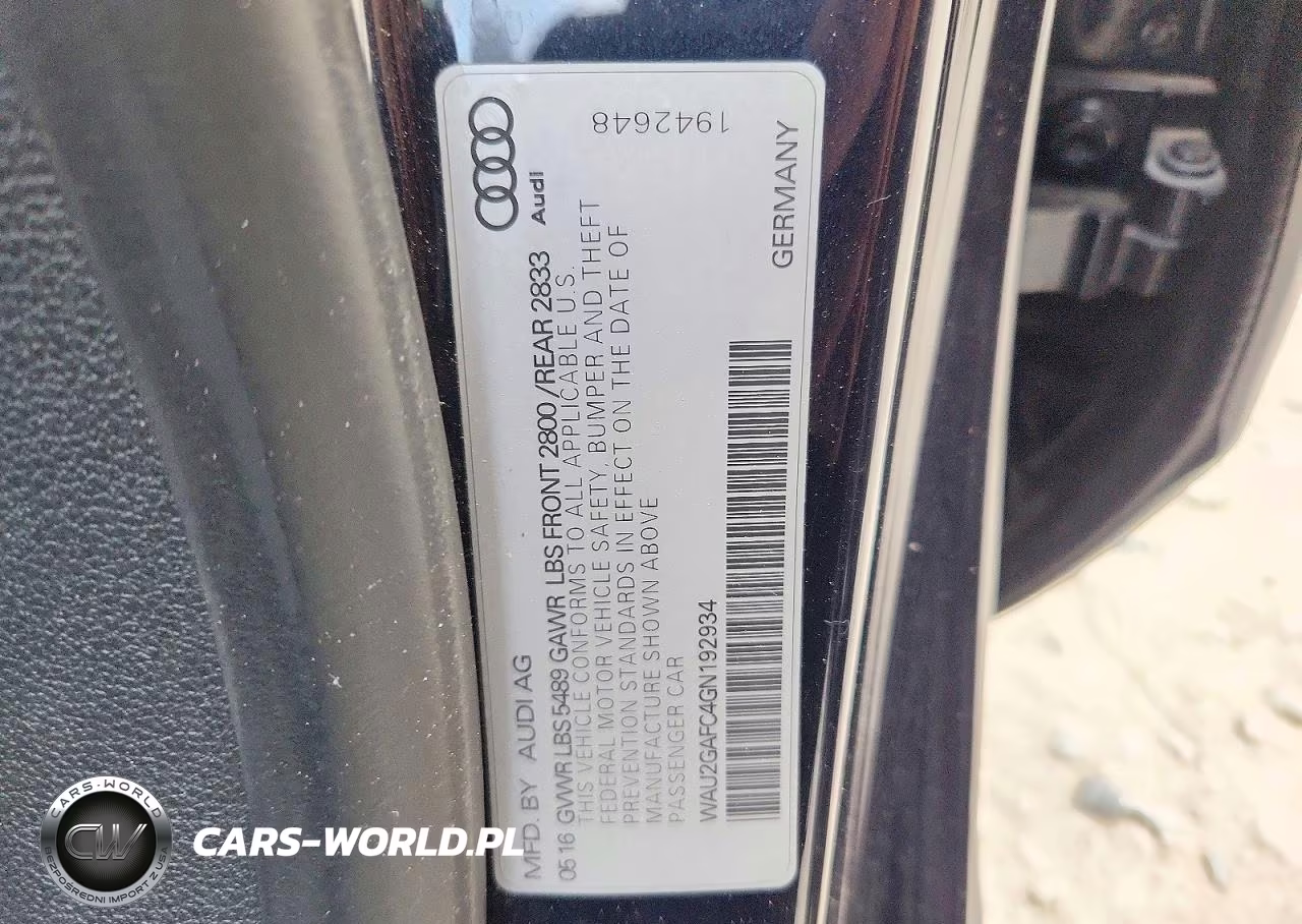 2016 Audi A7 Prestige VIN:WAU2GAFC4GN192934 - 13