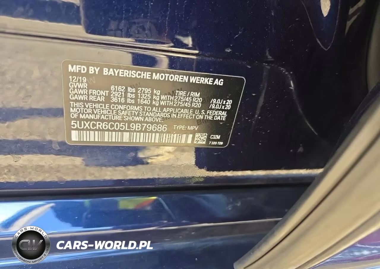 2020 BMW X5 xDrive40I VIN:5UXCR6C05L9B79686 - 10