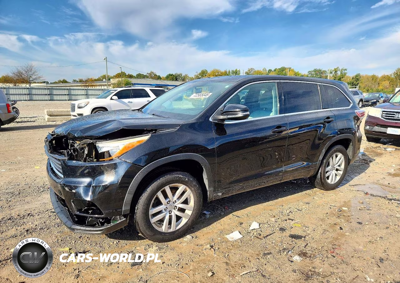 2014 Toyota Highlander Le VIN:5TDZKRFH0ES018473 - 1