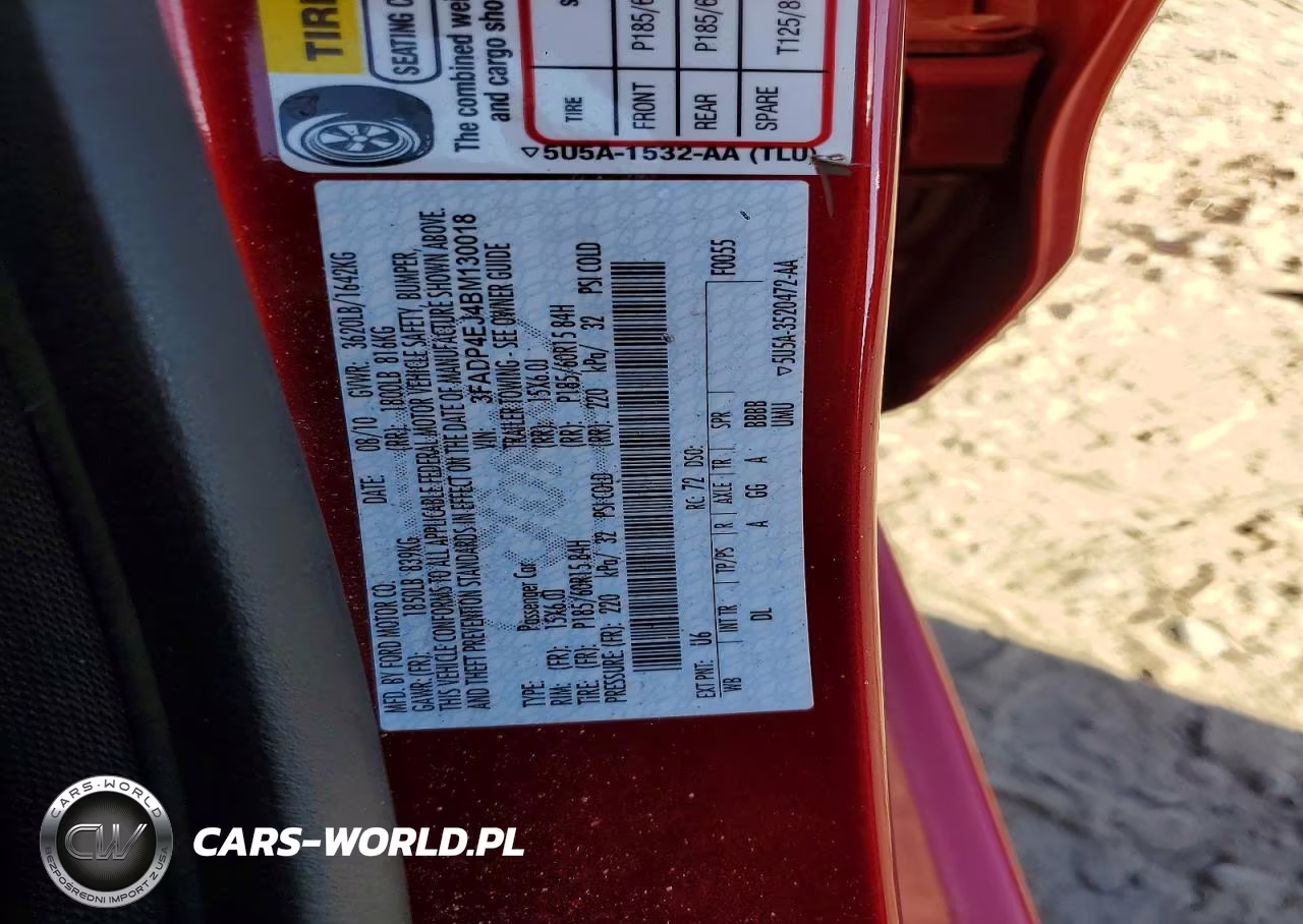 2011 Ford Fiesta Se VIN:3FADP4EJ4BM130018 - 12