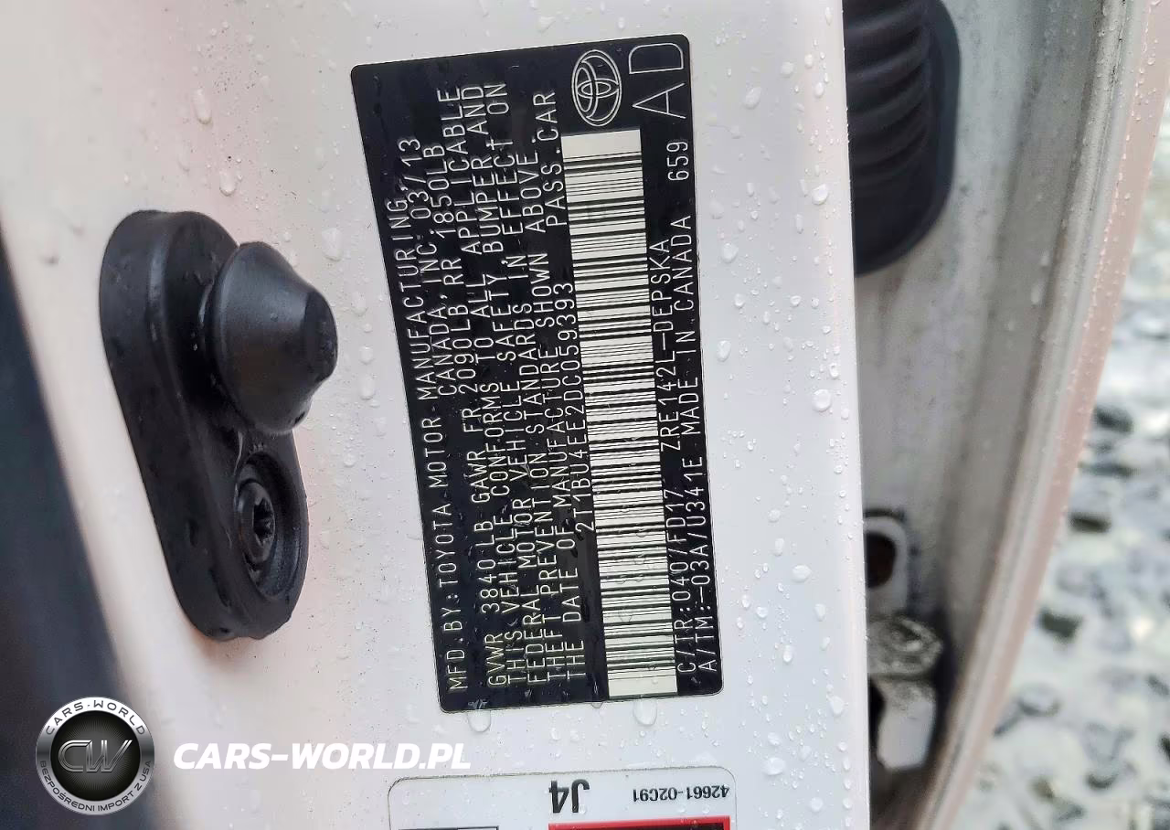 2013 Toyota Corolla S VIN:2T1BU4EE2DC059393 - 13