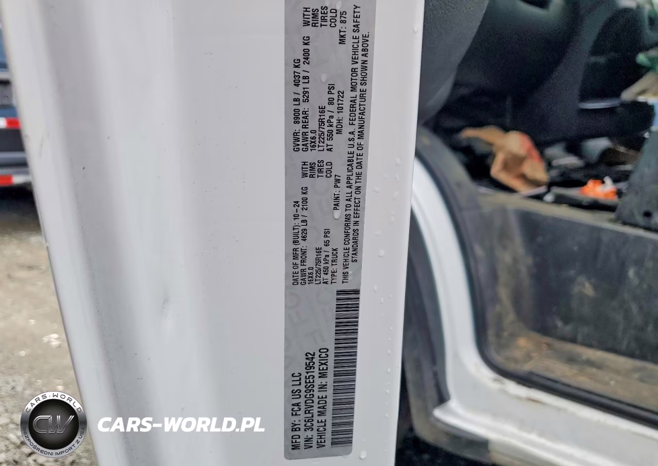 2025 Ram Promaster 2500 2500 High VIN:3C6LRVDG9SE519542 - 13