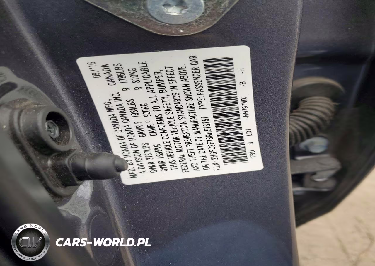 2016 Honda Civic Ex VIN:2HGFC2F73GH573757 - 12