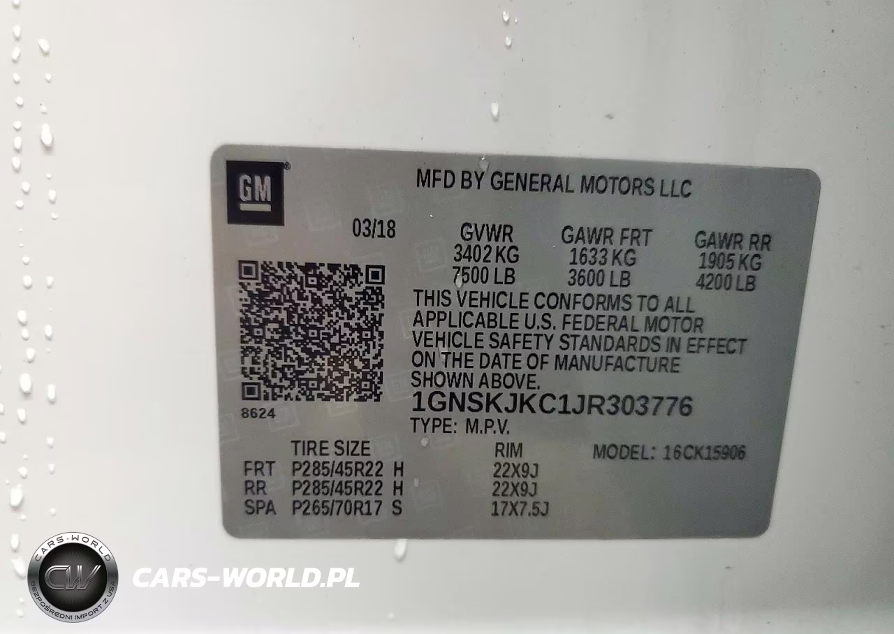 2018 Chevrolet Suburban K1500 Premier VIN:1GNSKJKC1JR303776 - 14