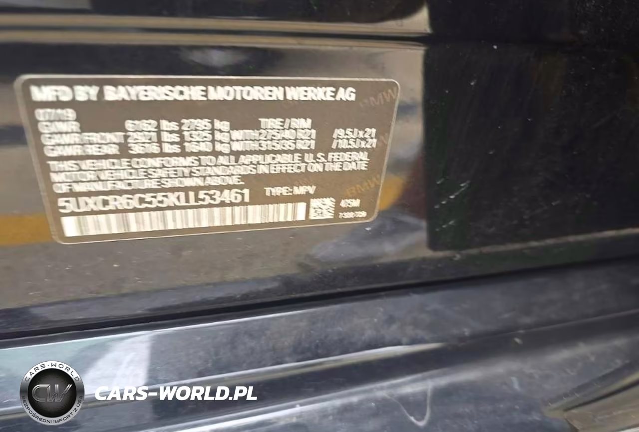 2019 BMW X5 xDrive40I VIN:5UXCR6C55KLL53461 - 10