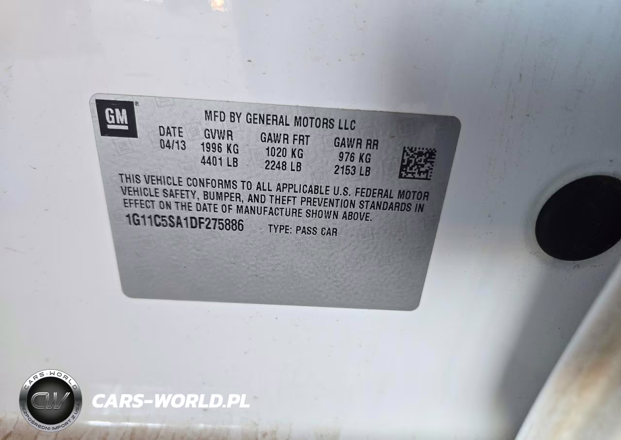 2013 Chevrolet Malibu 1Lt VIN:1G11C5SA1DF275886 - 12